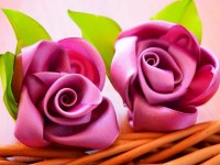 Flores de cetim DIY - como criar um lindo buquê de tecidos? 64 ideias de fotos